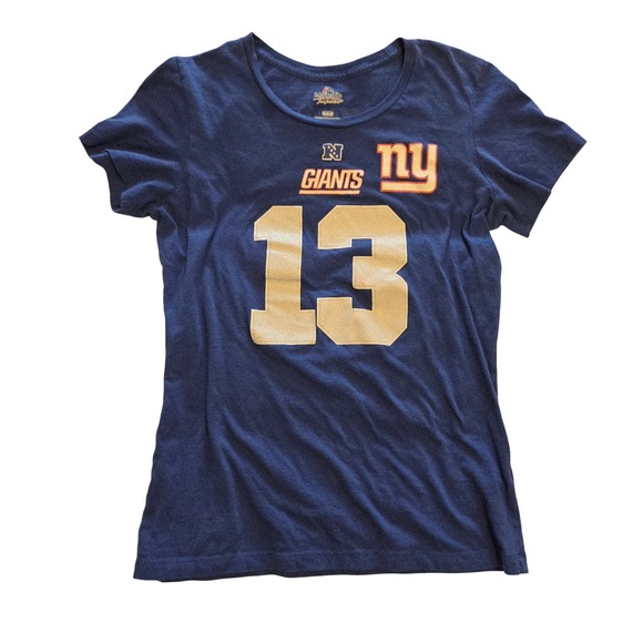 Womens Majestic New York Giants Odell Beckham Jr #13 T-Shirt Size M - Picture 1 of 6